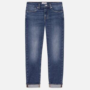 Frame Le Garcon in Othello Mid Rise Ankle Stretch Denim / Size 29 / LGJ151